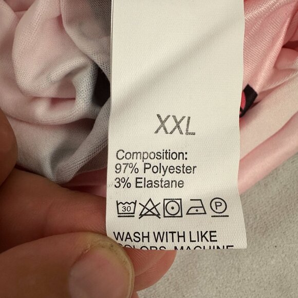 Women's Butterfly Print Pink Sleepwear Set Size Junior XXL - Picture 5 of 8